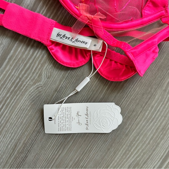 BNWT - for love & lemons heart bra - Picture 3 of 3